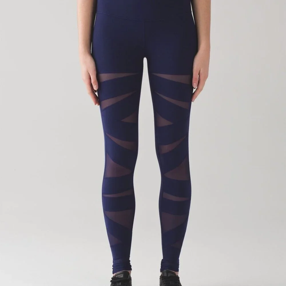 Lululemon Wunder Under Pant Hi-Rise Tech Mesh